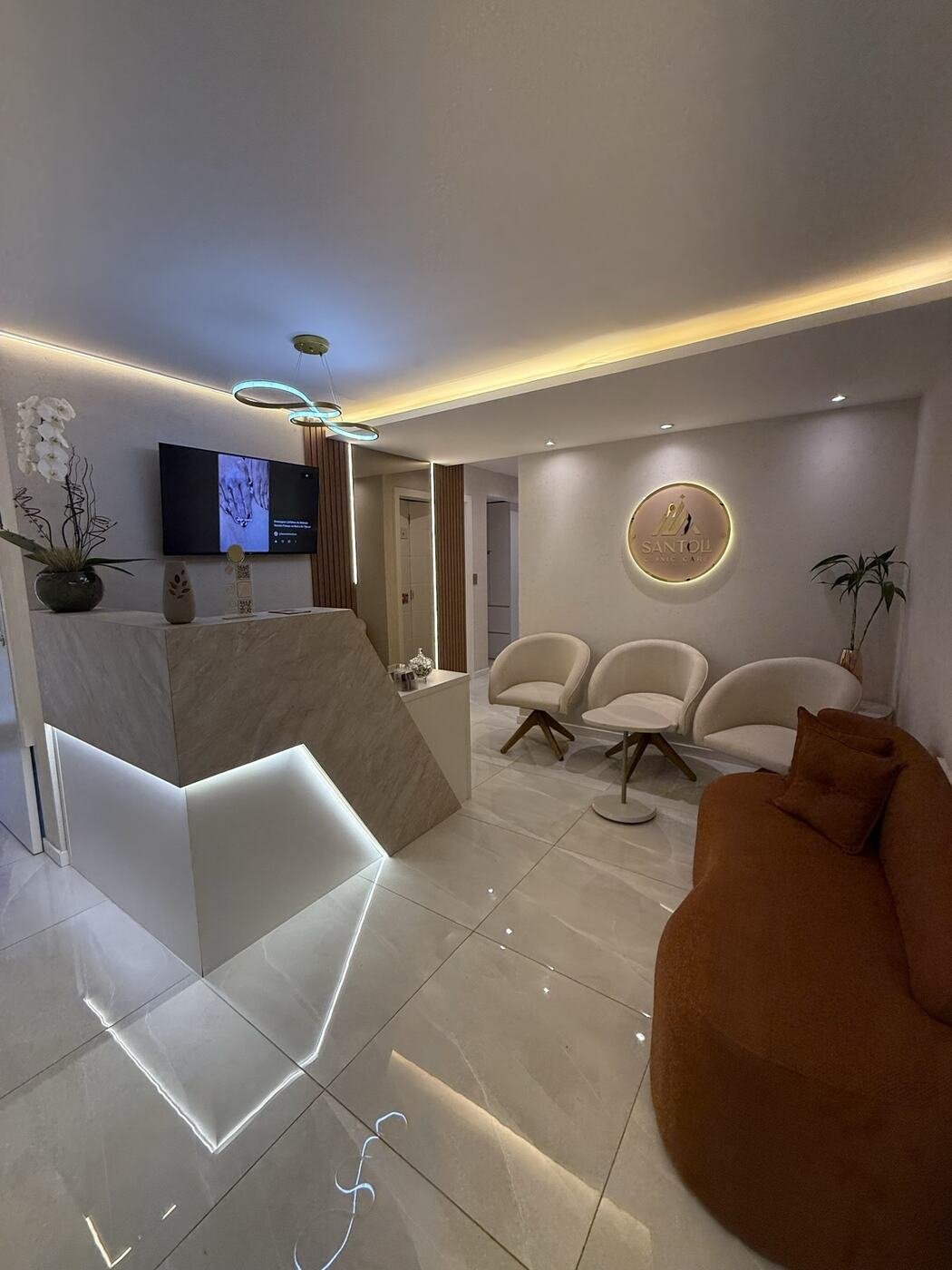 Recepção da Santoli Clinic Care